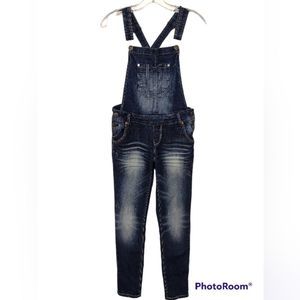 Wallflower Bib Overalls Distressed Cross Back Junior's Sz (see description)